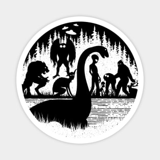 Cryptid Silhouette Magnet